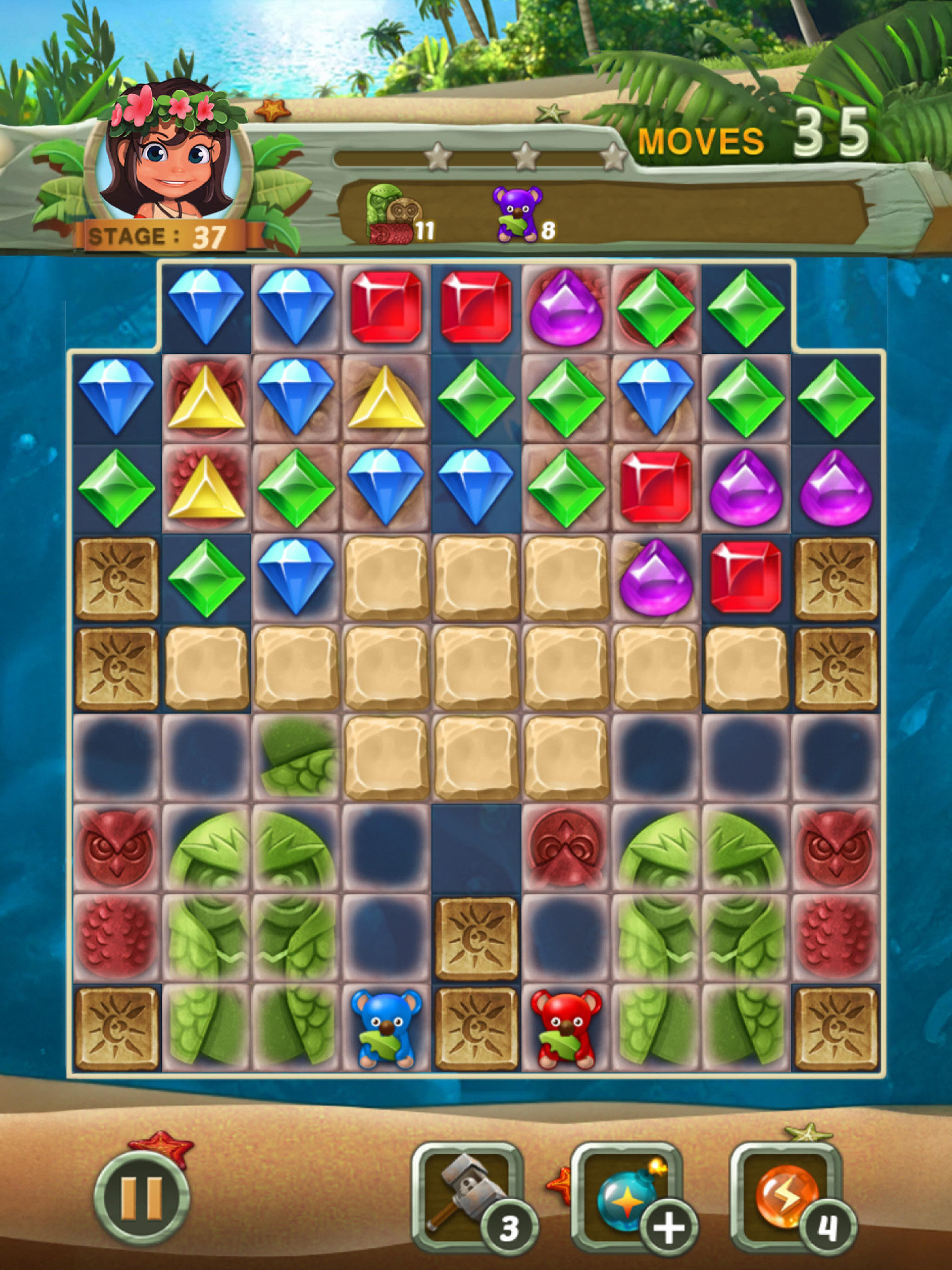 Paradise Jewel: Match 3 Puzzle Game Screenshot