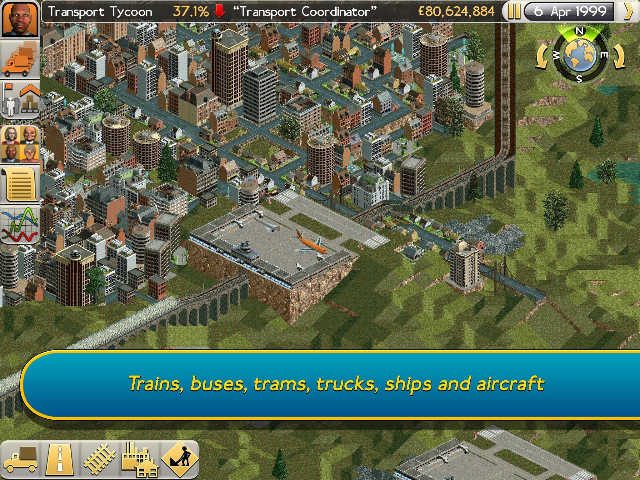 Transport Tycoon Game Screenshot