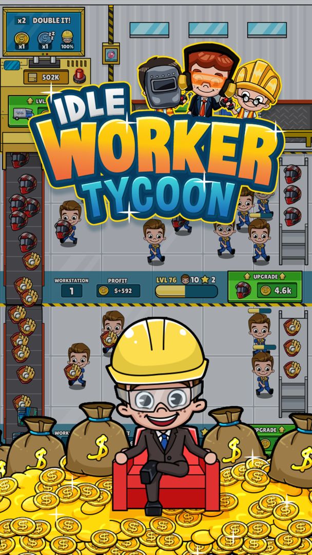 Idle Worker Manager - Incremen ภาพหน้าจอเกม