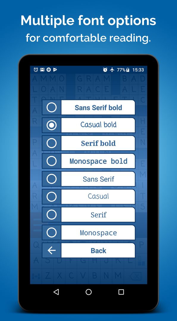 Screenshot of Crossword Puzzle