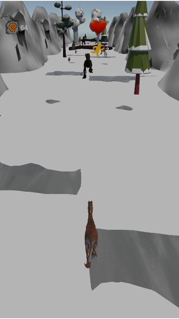 Screenshot of Dinosaur Dash Run