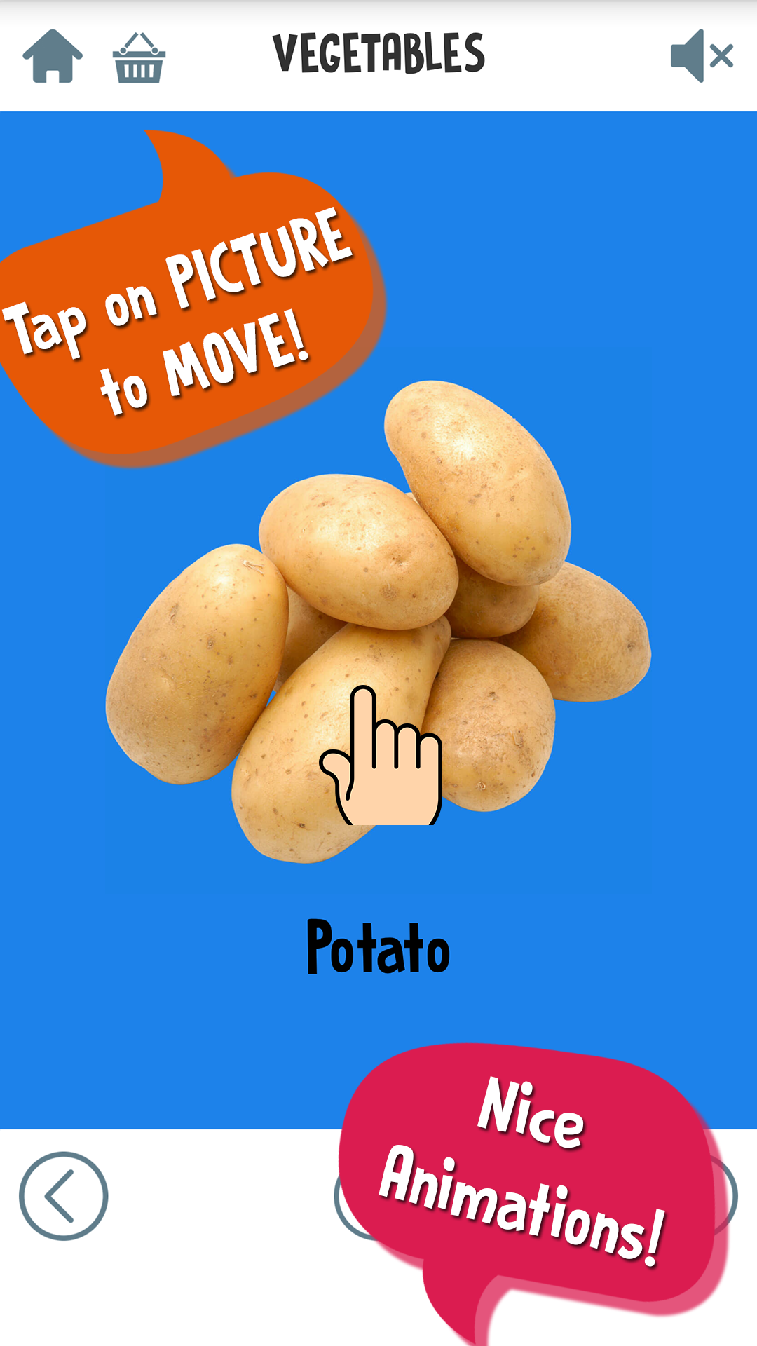 First Words for Baby: Foods 게임 스크린샷