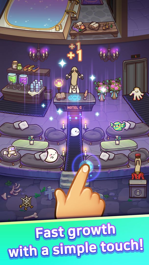 Idle Ghost Hotel: Cute Tycoon screenshot game