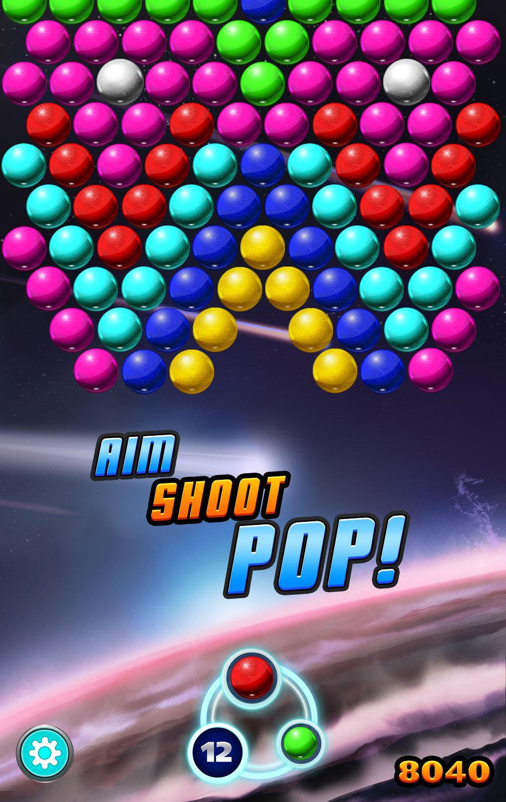 Bubble Shooter Galaxy Game Screenshot
