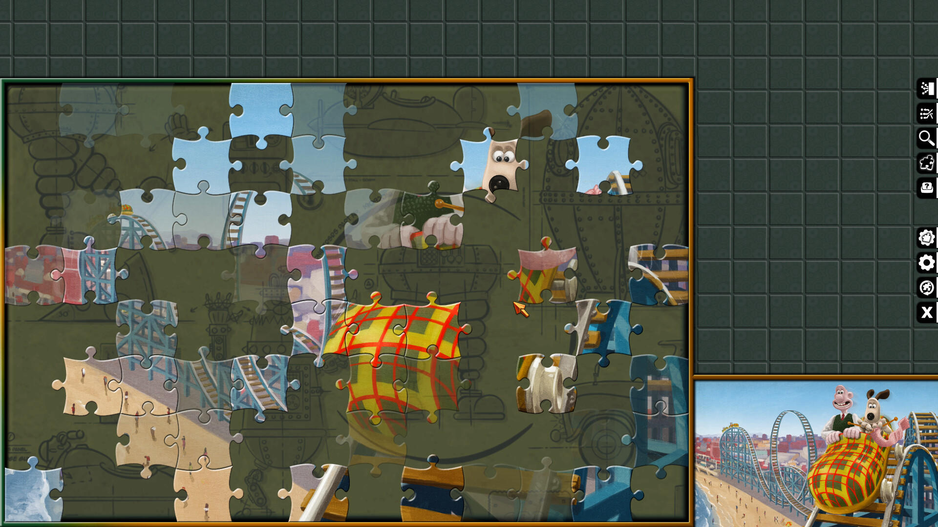 Screenshot of Pixel Puzzles Aardman Jigsaws