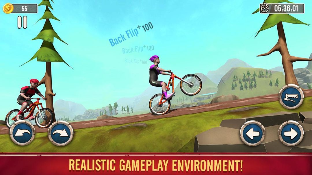 BMX Mountain Climb Stunts- Free Bicycle Games 게임 스크린 샷