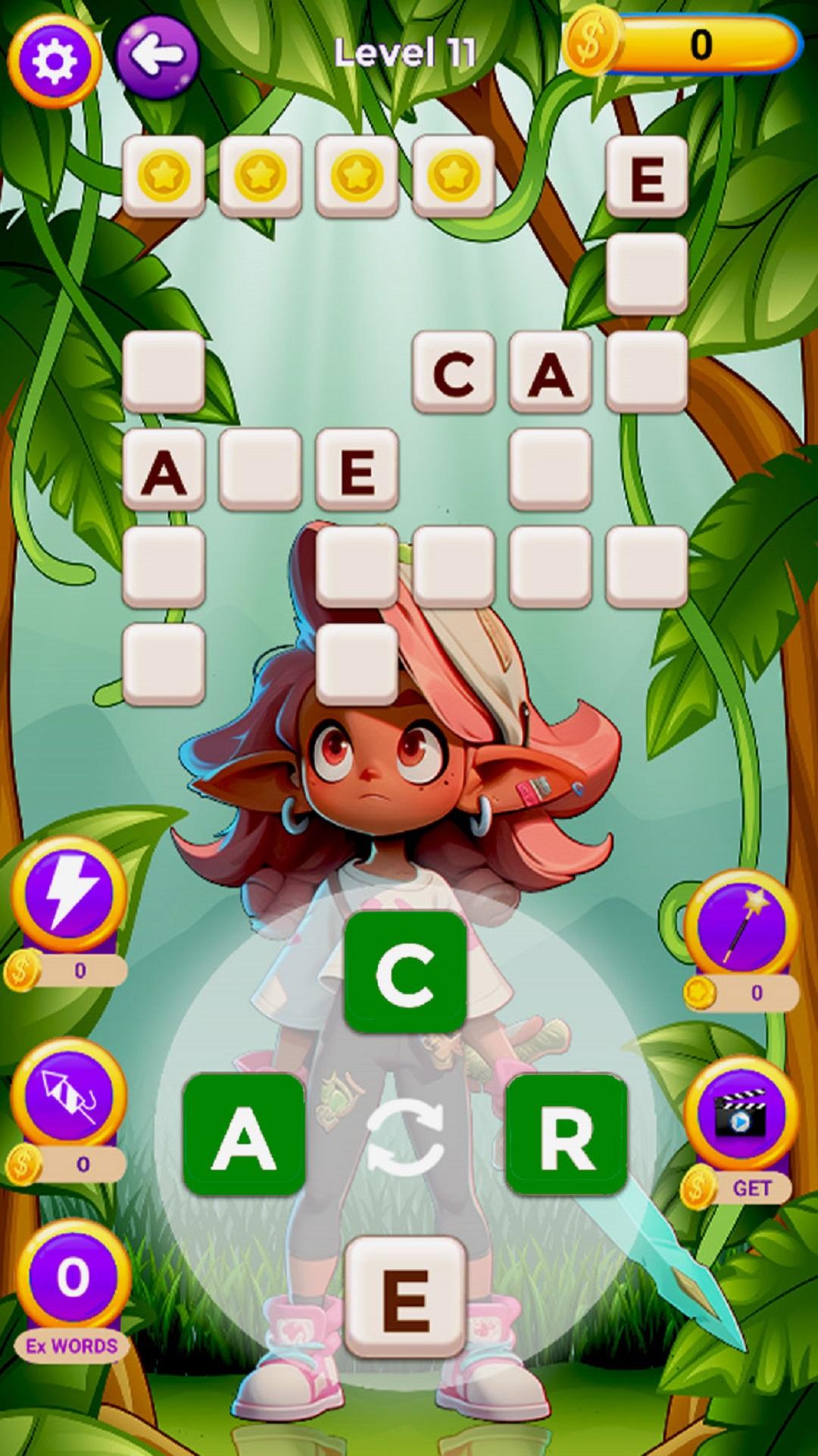Word Puzzle: Jungle Cross Word Game Screenshot