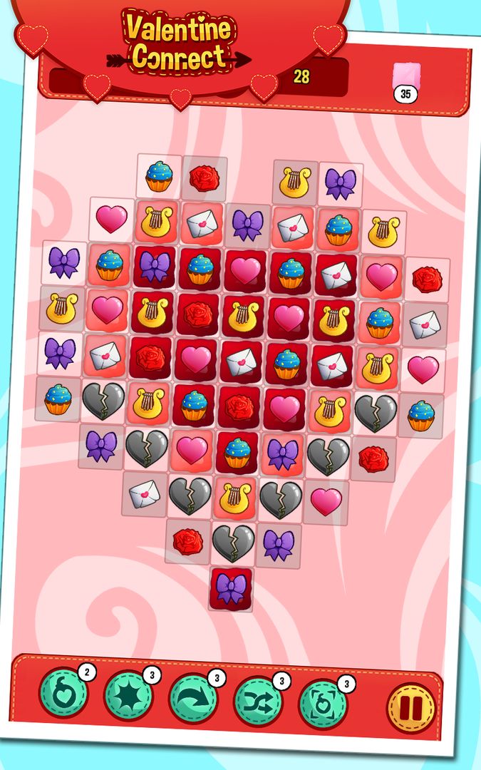 Valentine Connect 게임 스크린 샷