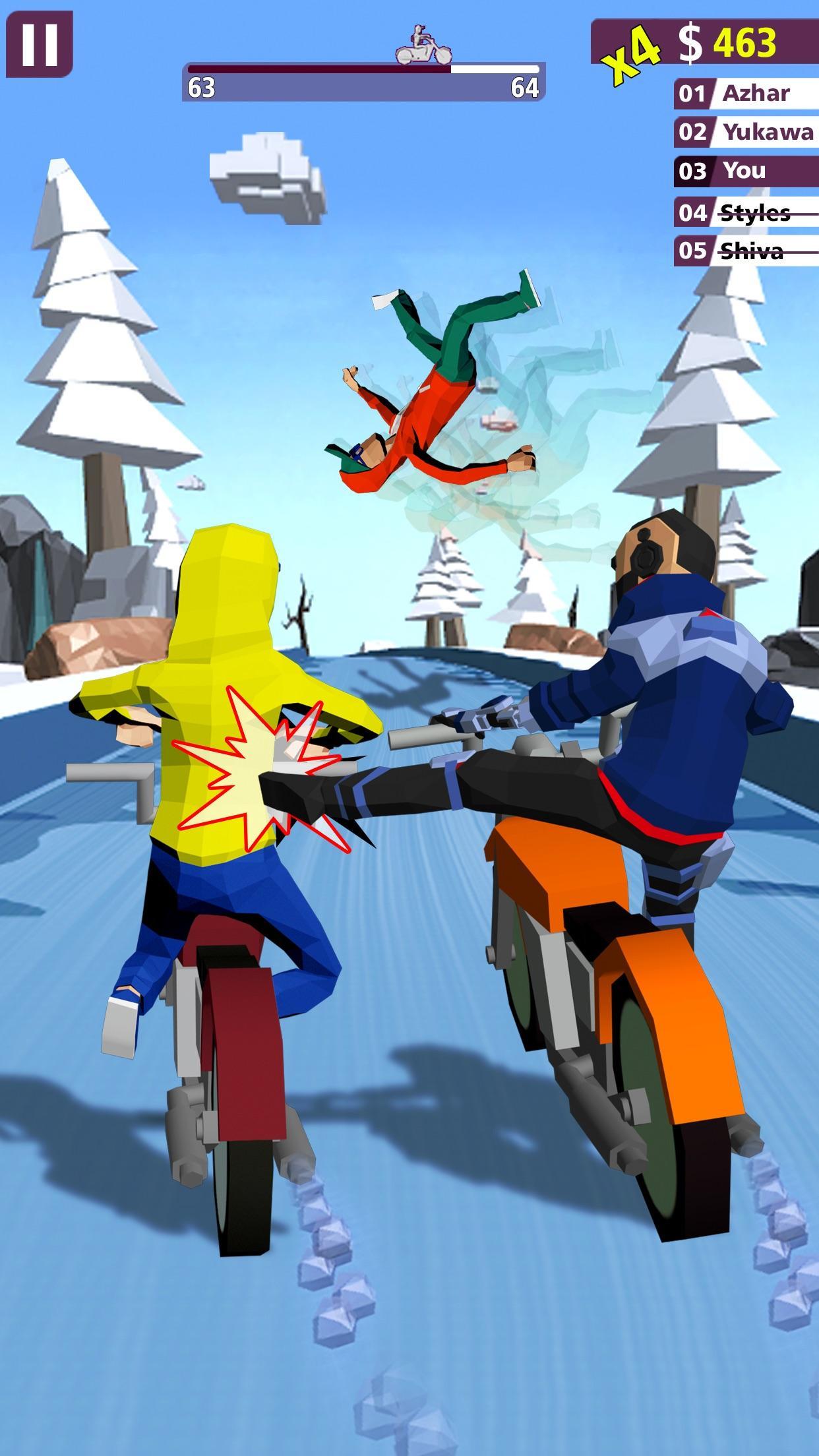 Boss Of Bike Racing - Race Motorcycle Bumper.io Game Screenshot