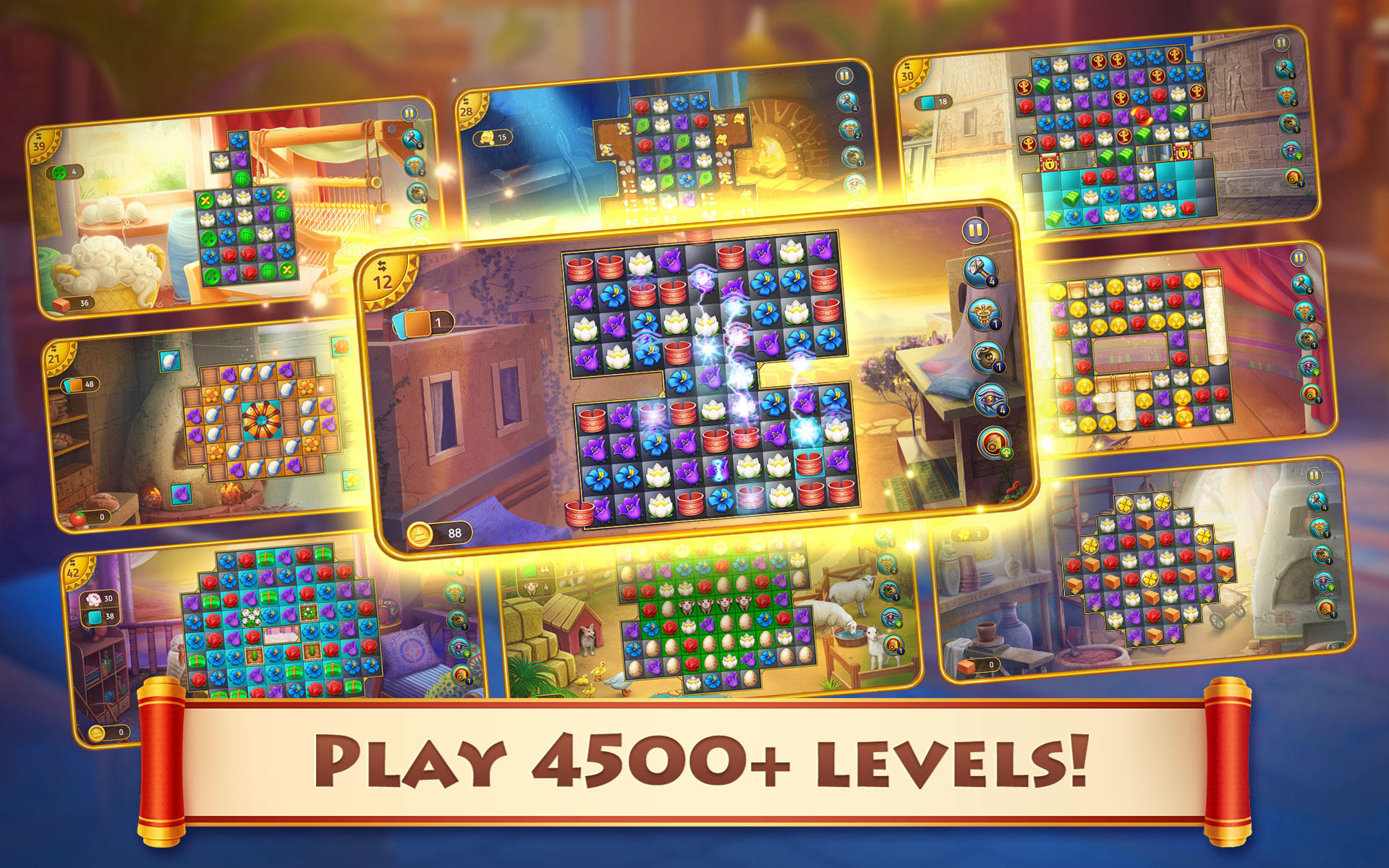 Скриншот игры Cradle of Empires: 3 in a Row