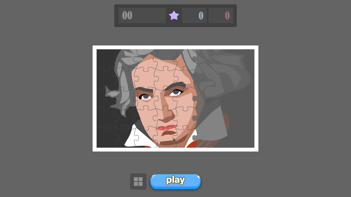 Beethoven Jigsaw Puzzle Game Screenshot