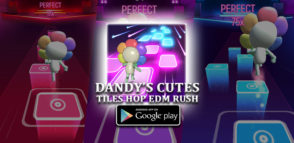 Banner of Dandy's Cute Hop Tiles Game 