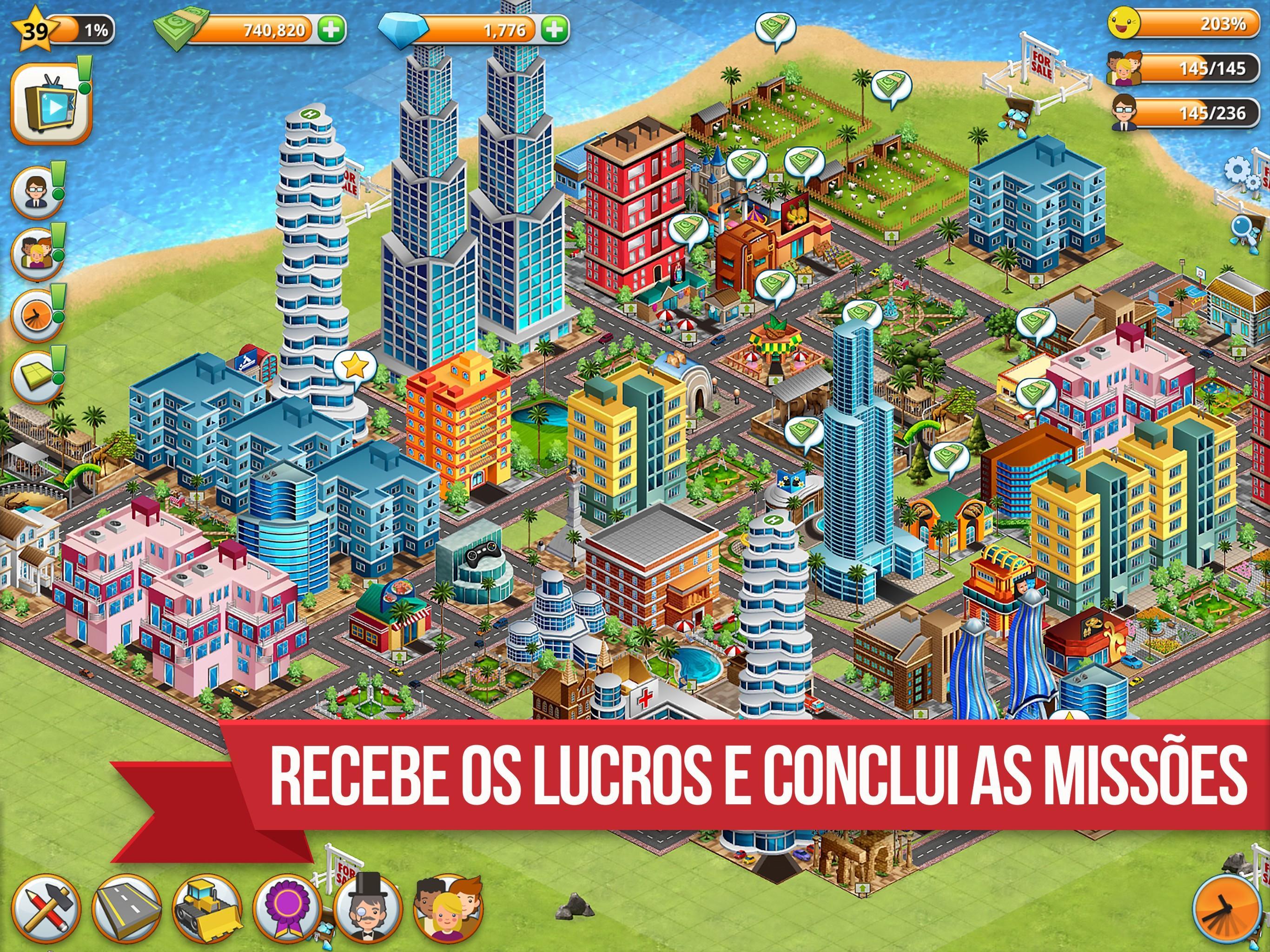 Captura de Tela do Jogo Village Island City Simulation