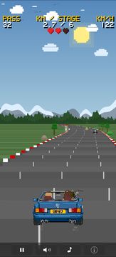 Outburn 87 Retro Arcade Racing Game Screenshot