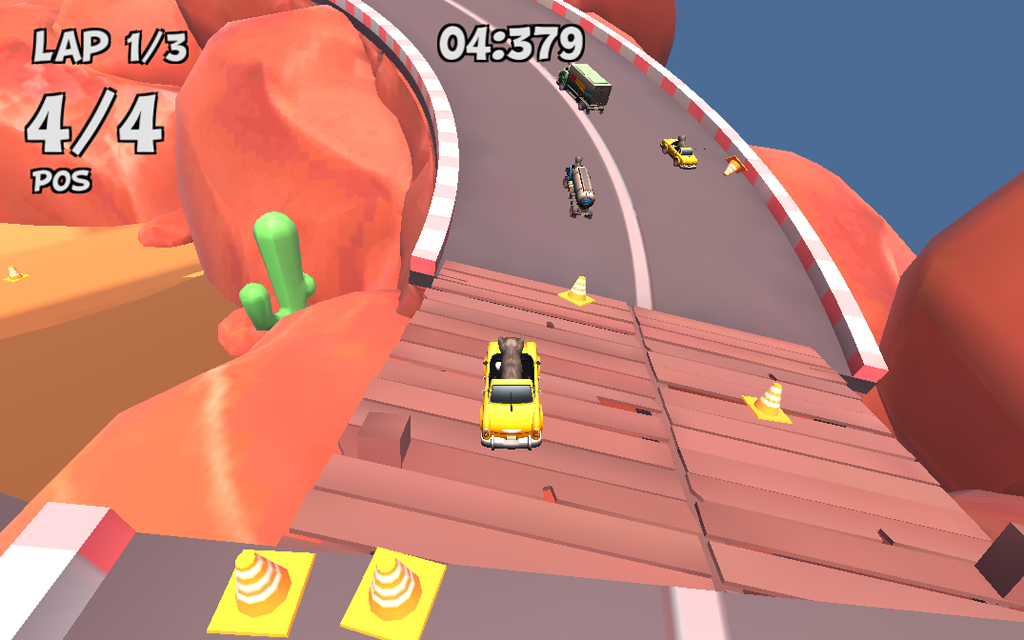 Скриншот игры Crazy Cat Rush Racing