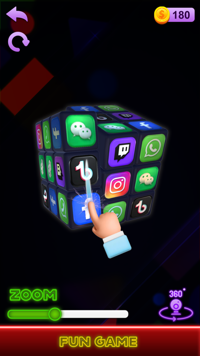 Screenshot of Rubik's Cube Solver 3D