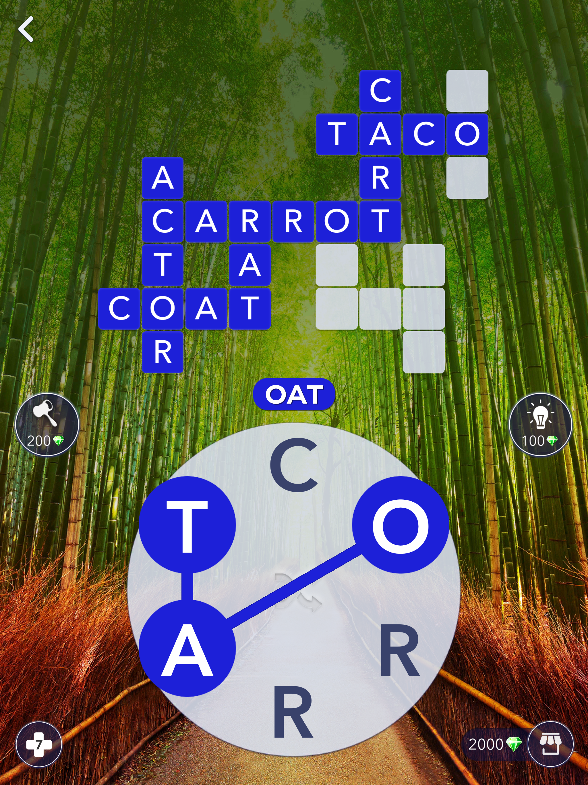 奇蹟之詞：用於連接詞彙的填字遊戲 遊戲截圖