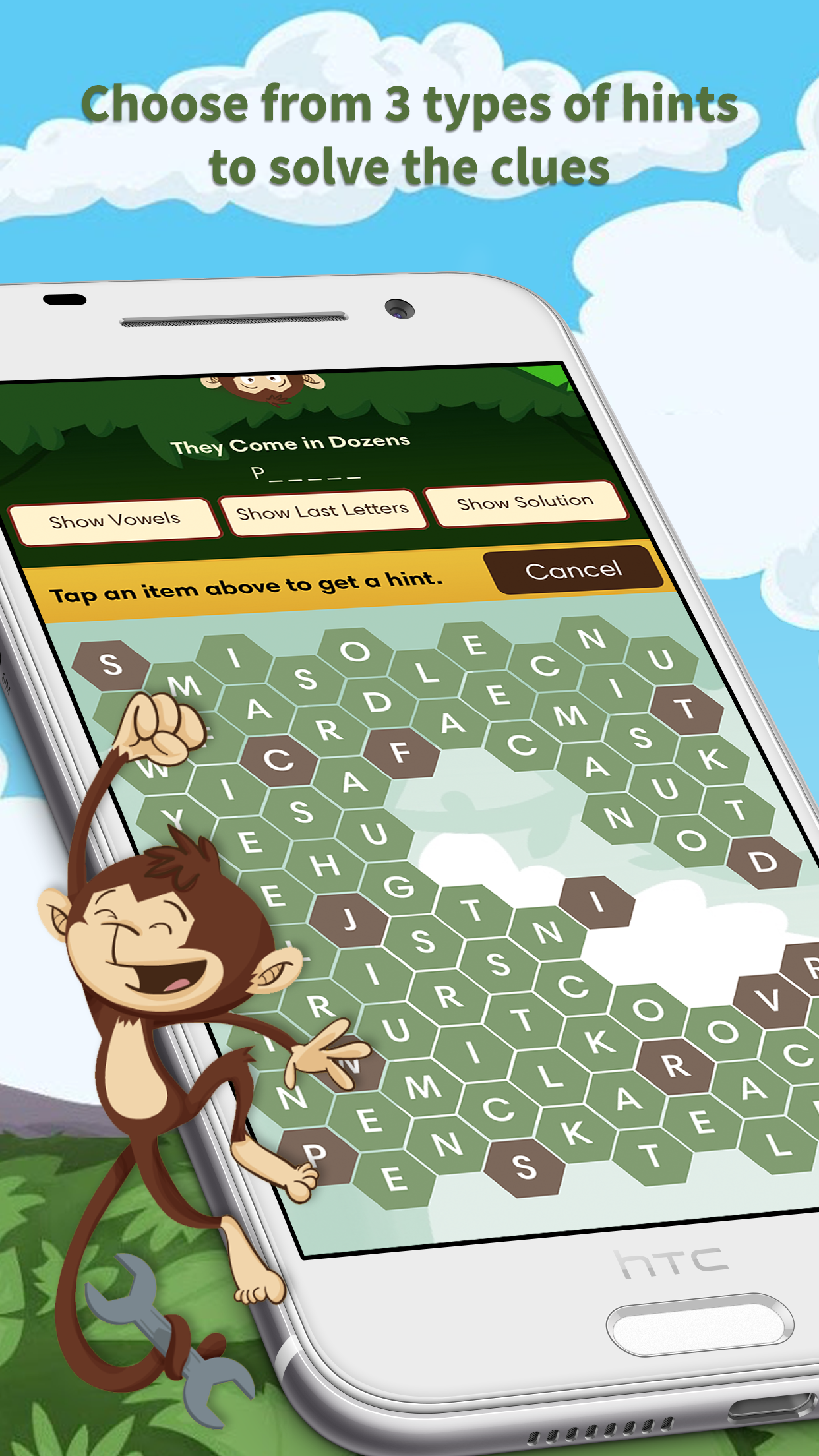 Monkey Wrench – Word Search ภาพหน้าจอเกม