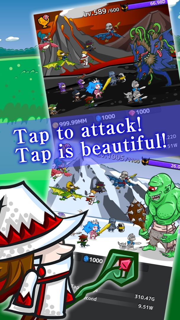 Clicker RPG Tap Princess ภาพหน้าจอเกม