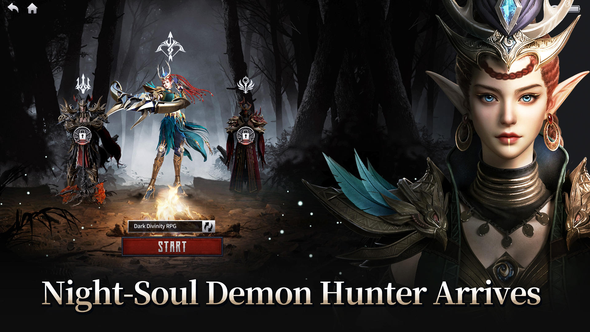 Dark Divinity RPG:Demon Hunter Game Screenshot