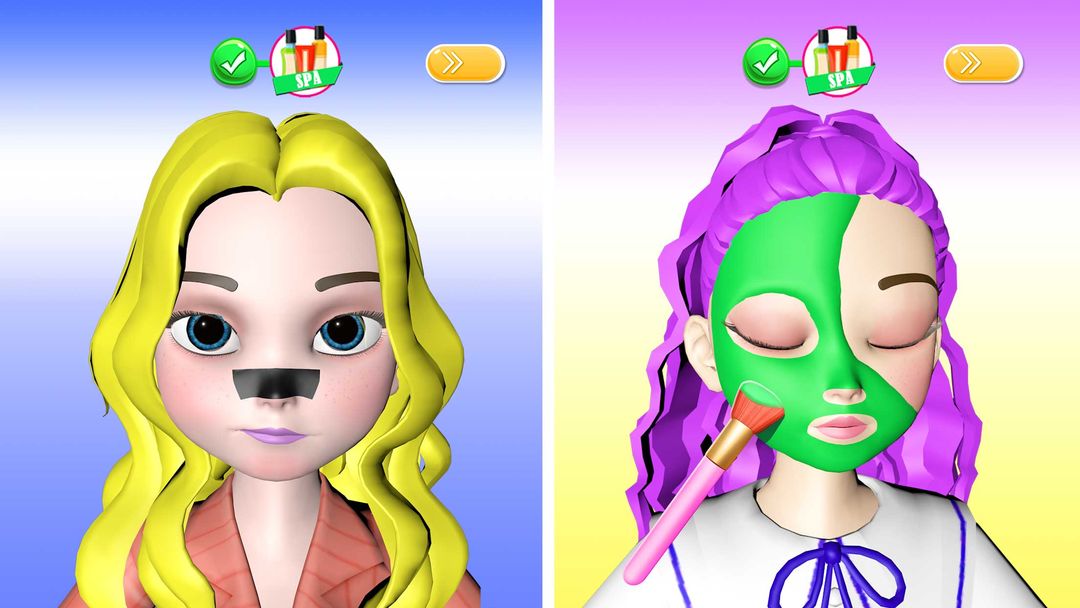 Makeup Games DIY Makeover ภาพหน้าจอเกม