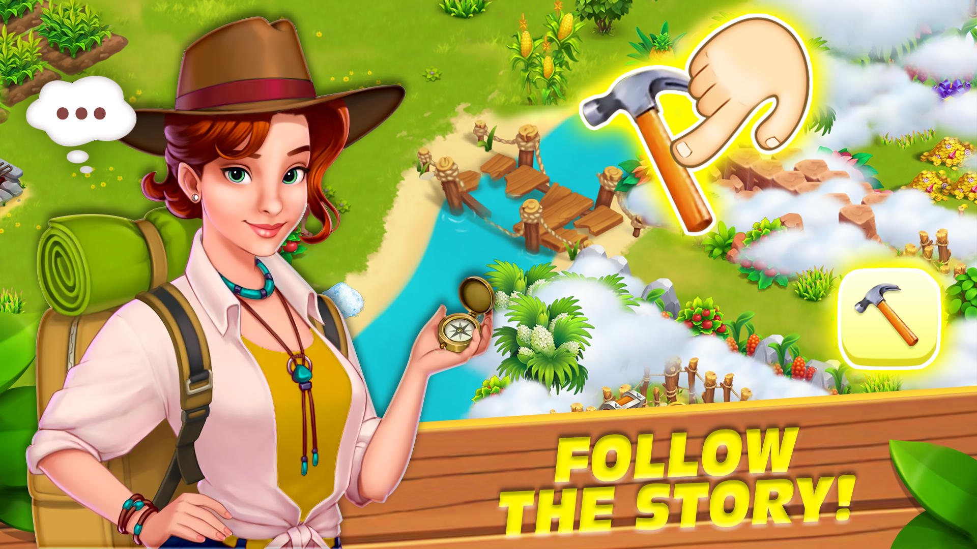 Farm Island Game Adventure ภาพหน้าจอเกม