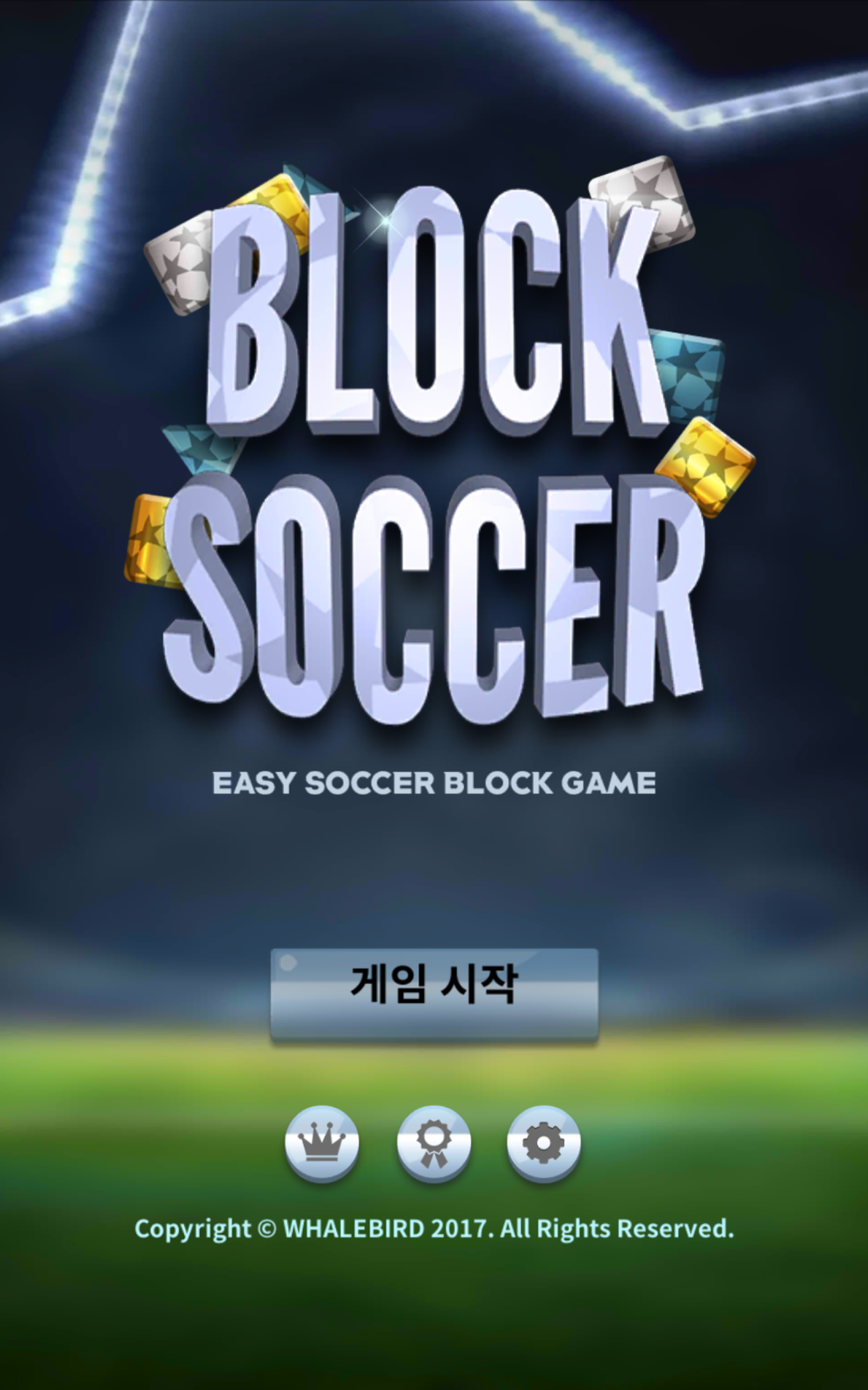 Captura de Tela do Jogo Block Soccer - Brick Football
