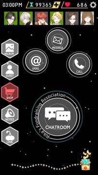 Cuplikan Layar Game Mystic Messenger