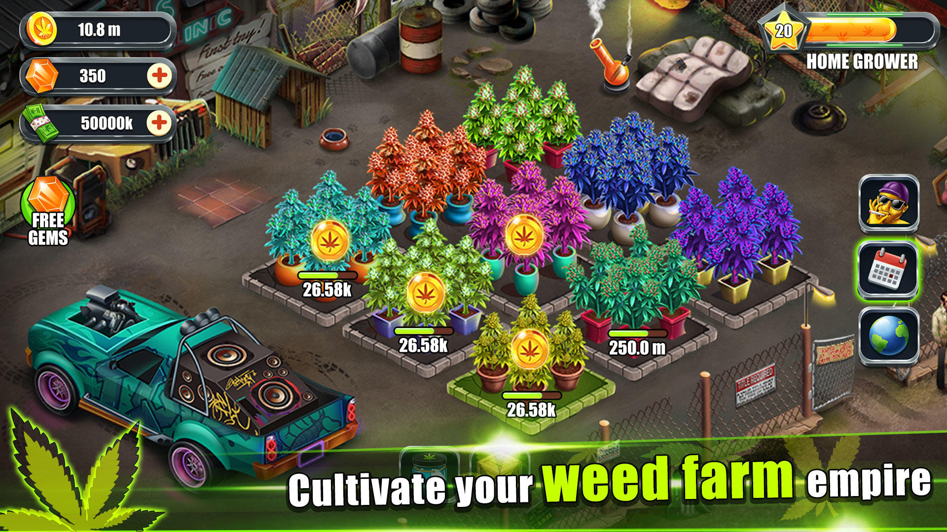 Screenshot 1 of Weed Farm - Juegos de magnate inactivo 1.7