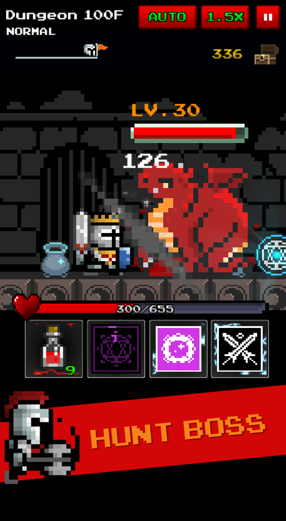 Grow Dungeon Hero VIP Game Screenshot