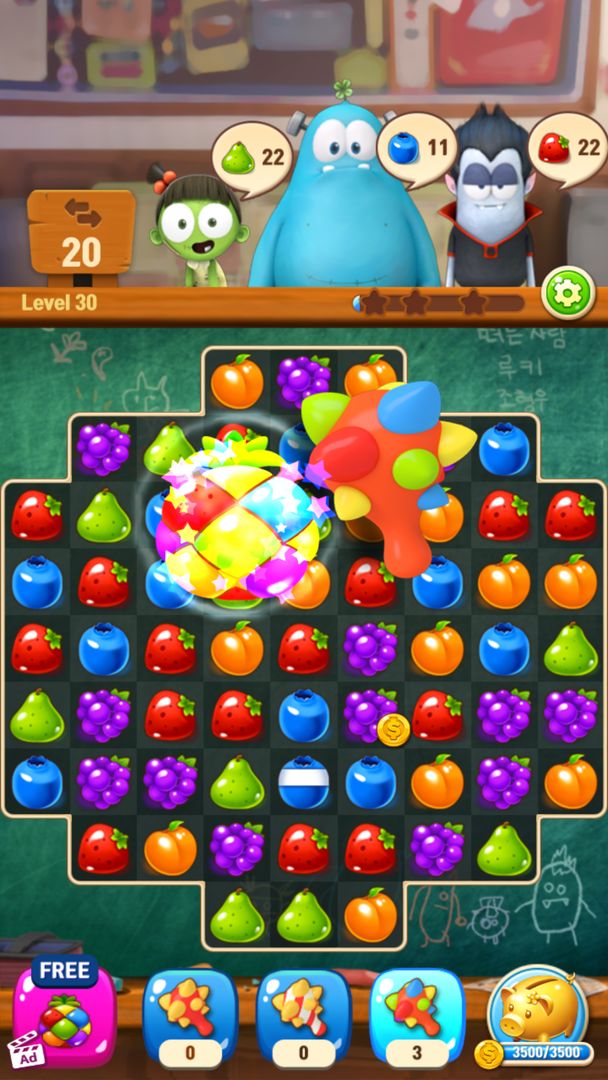 Screenshot of SPOOKIZ POP - Match 3 Puzzle