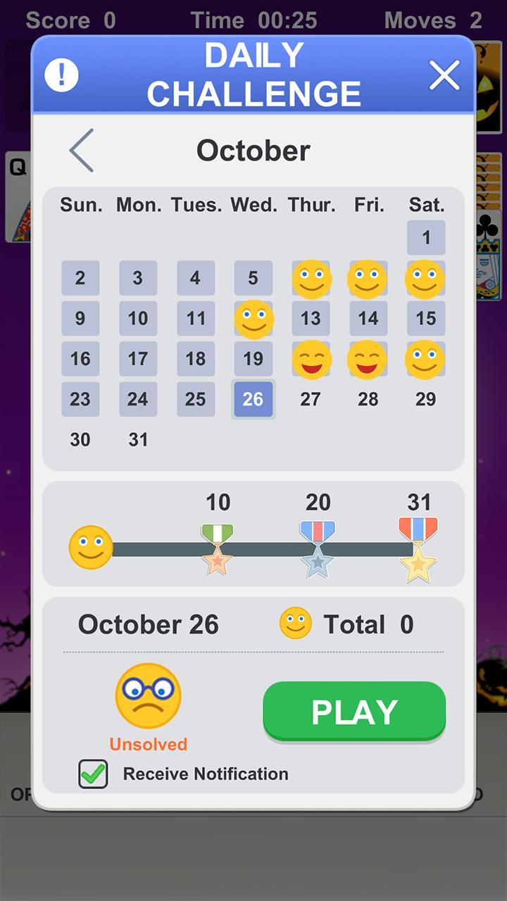 Solitaire Game Screenshot