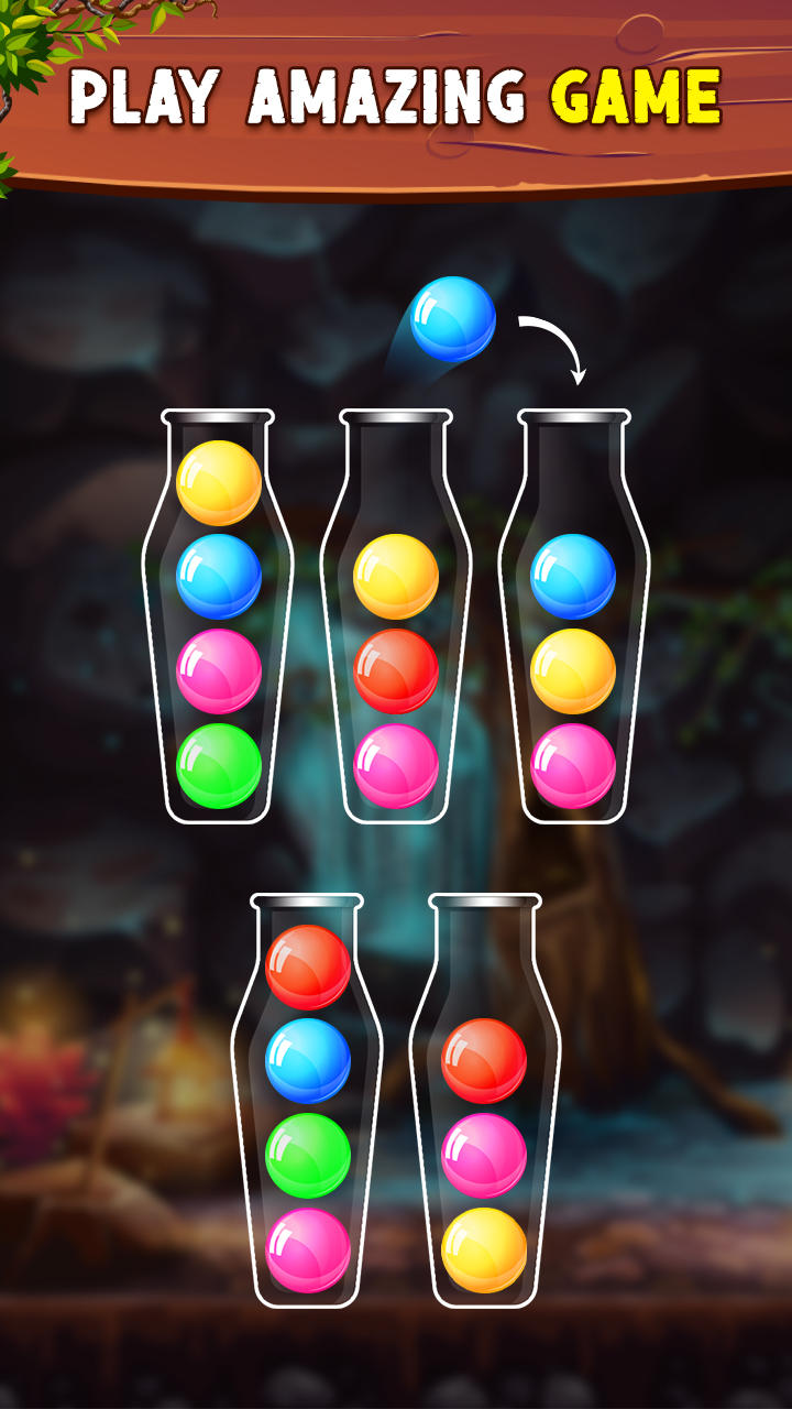 Cuplikan Layar Game Color Ball Sort - Puzzle Game