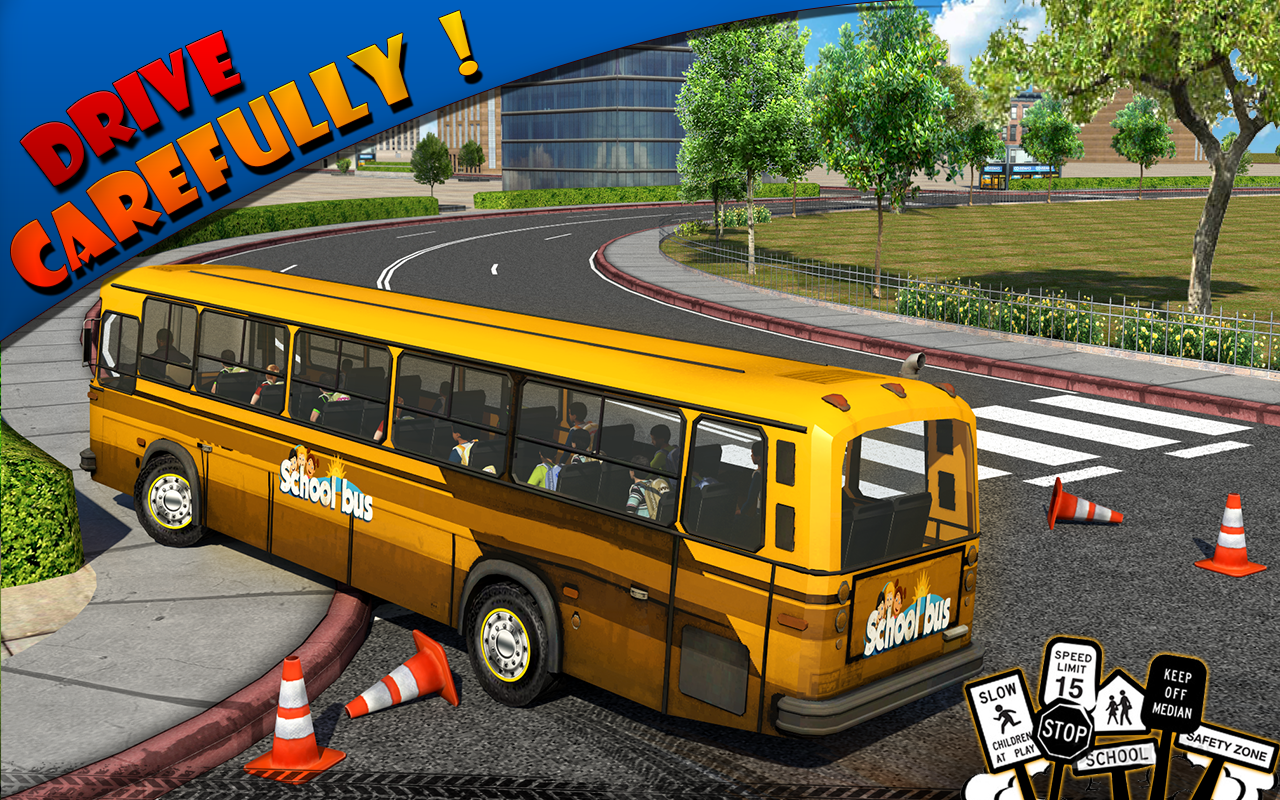 Cuplikan Layar Game Schoolbus Driver 3D SIM