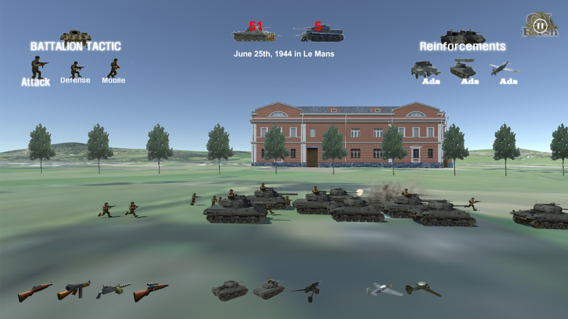 GI Rush Game Screenshot