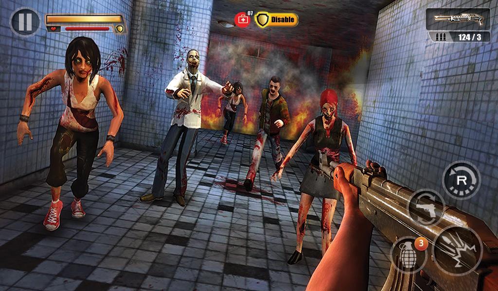 Infected House: Zombie Shooter ゲームのスクリーンショット