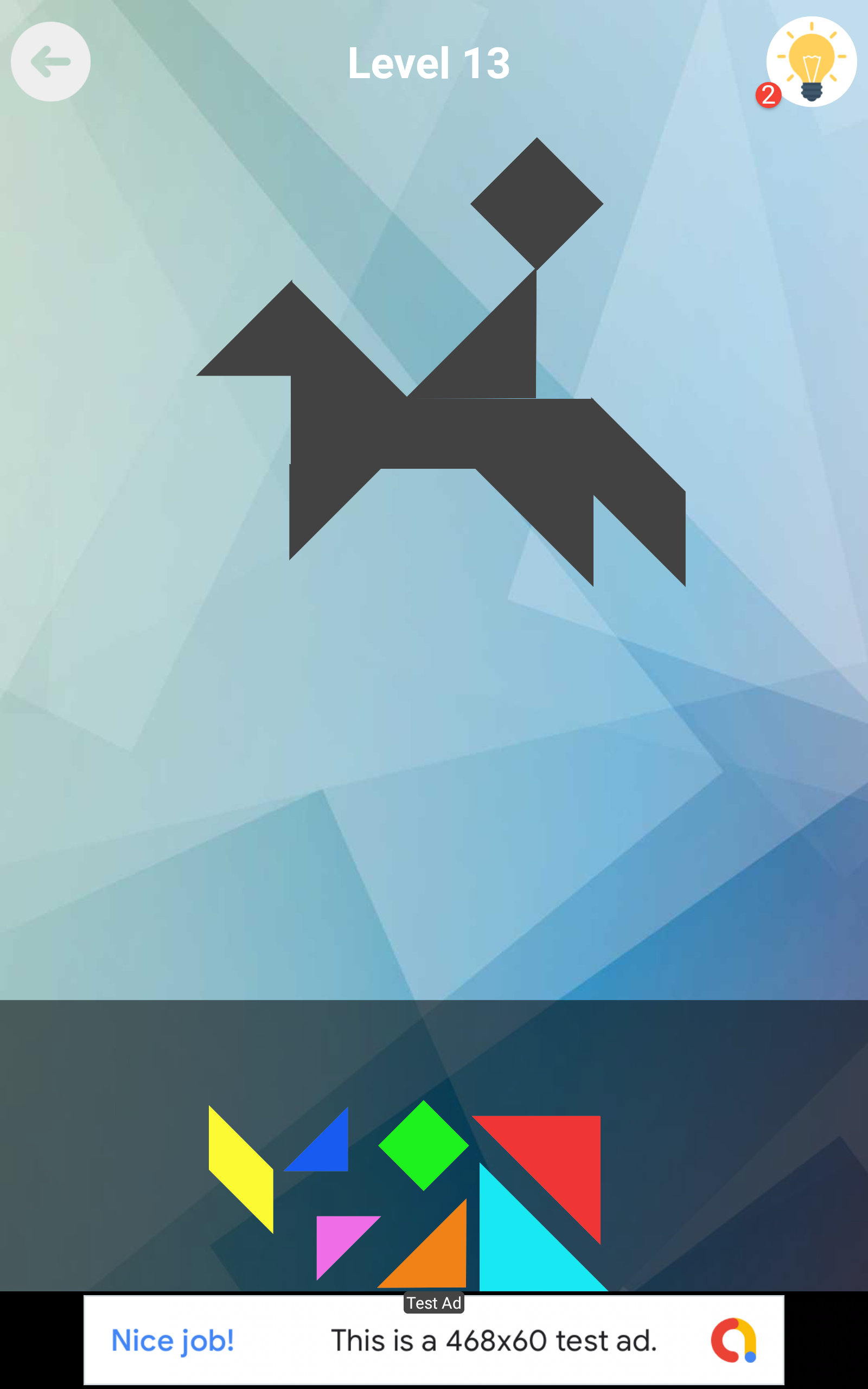 Tangram Puzzle 1000 Levels Game Screenshot