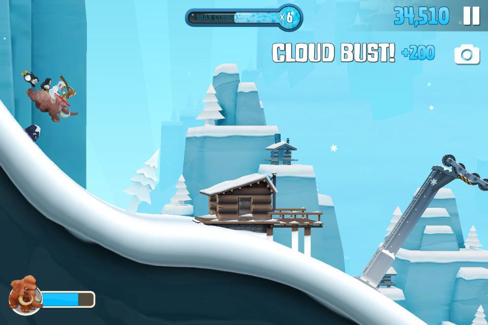Screenshot of Ski Safari 2