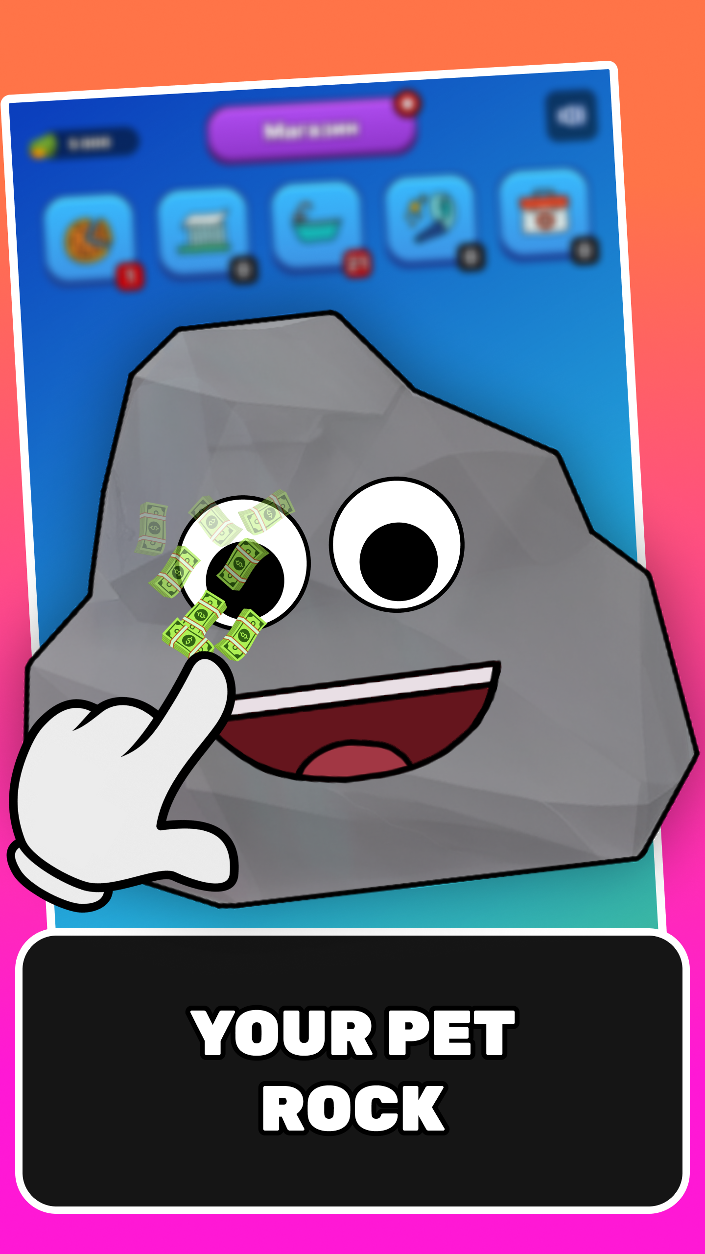 Adopt My Rock: Pet Simulator Game Screenshot