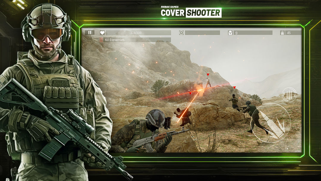 Cover Shooter: Gun Shooting ภาพหน้าจอเกม