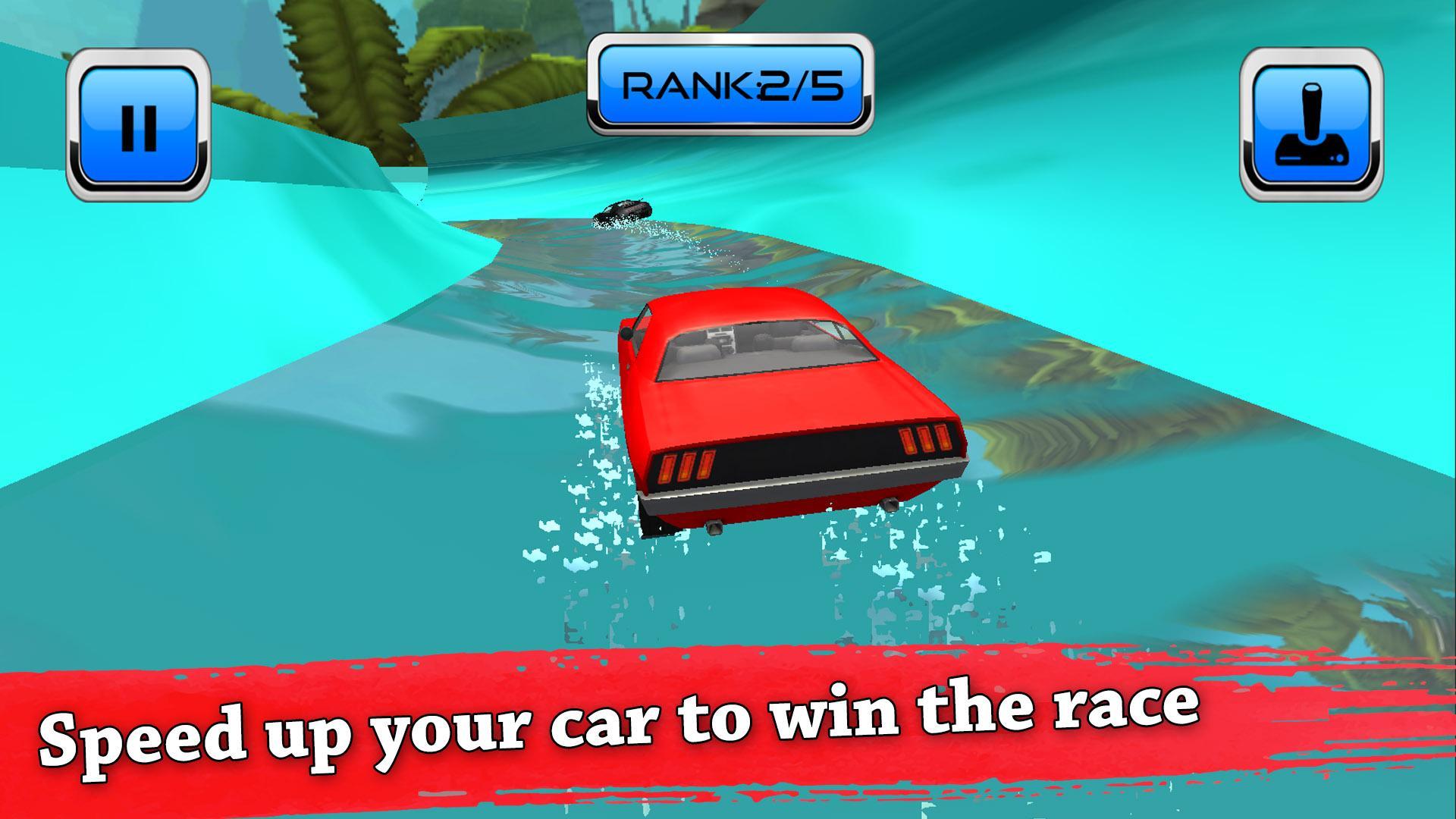 Screenshot of Water Slide Car Race and Stunts : Waterpark Race