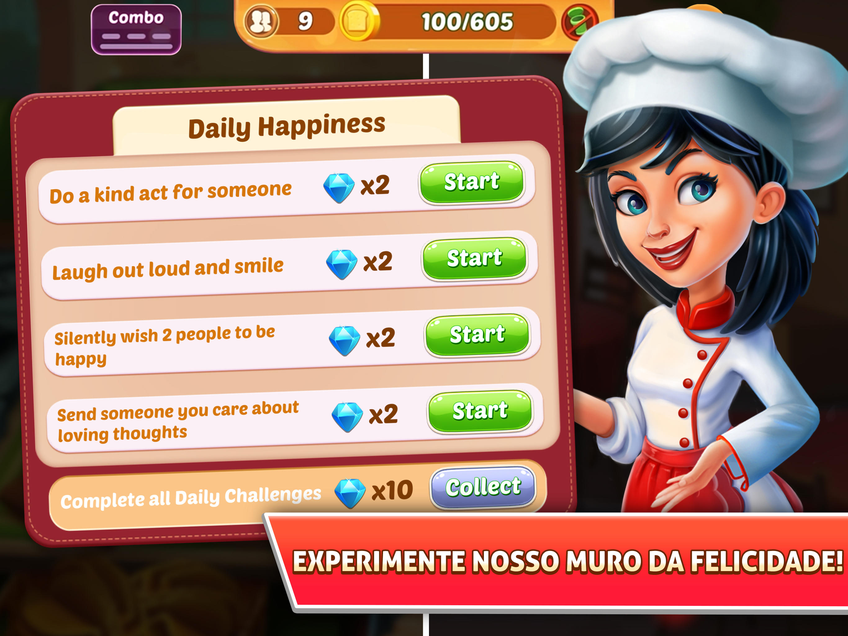 Captura de Tela do Jogo Kitchen Craze jogo de cozinhar