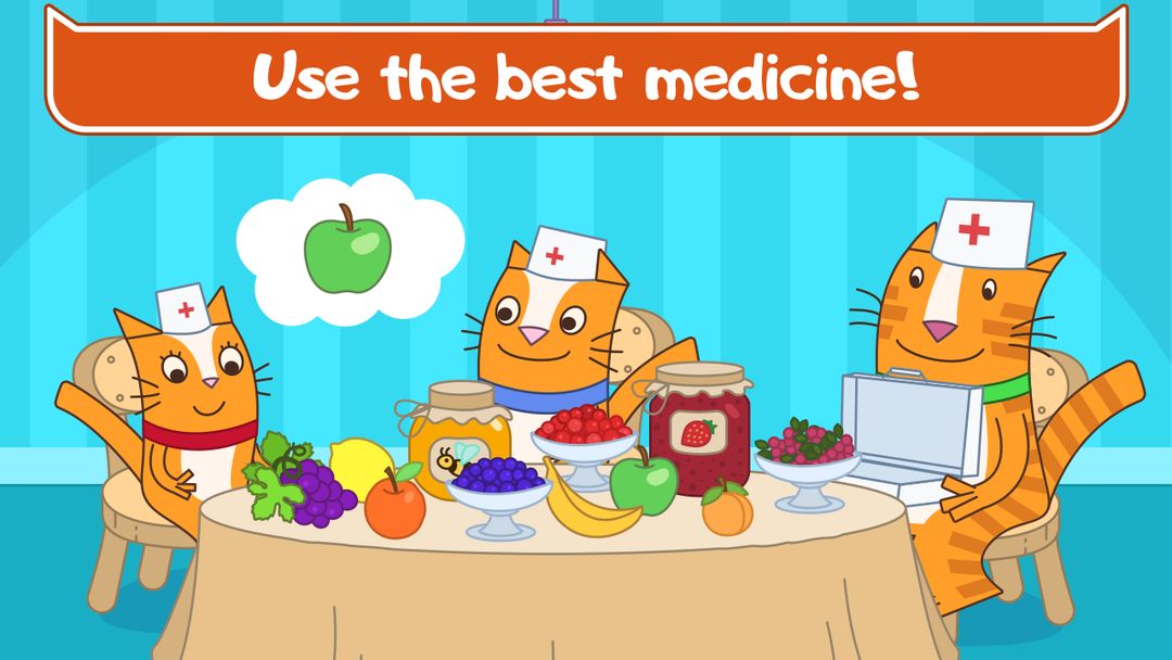 Screenshot of Cats Pets Animal Doctor Games for Kids! Pet doctor