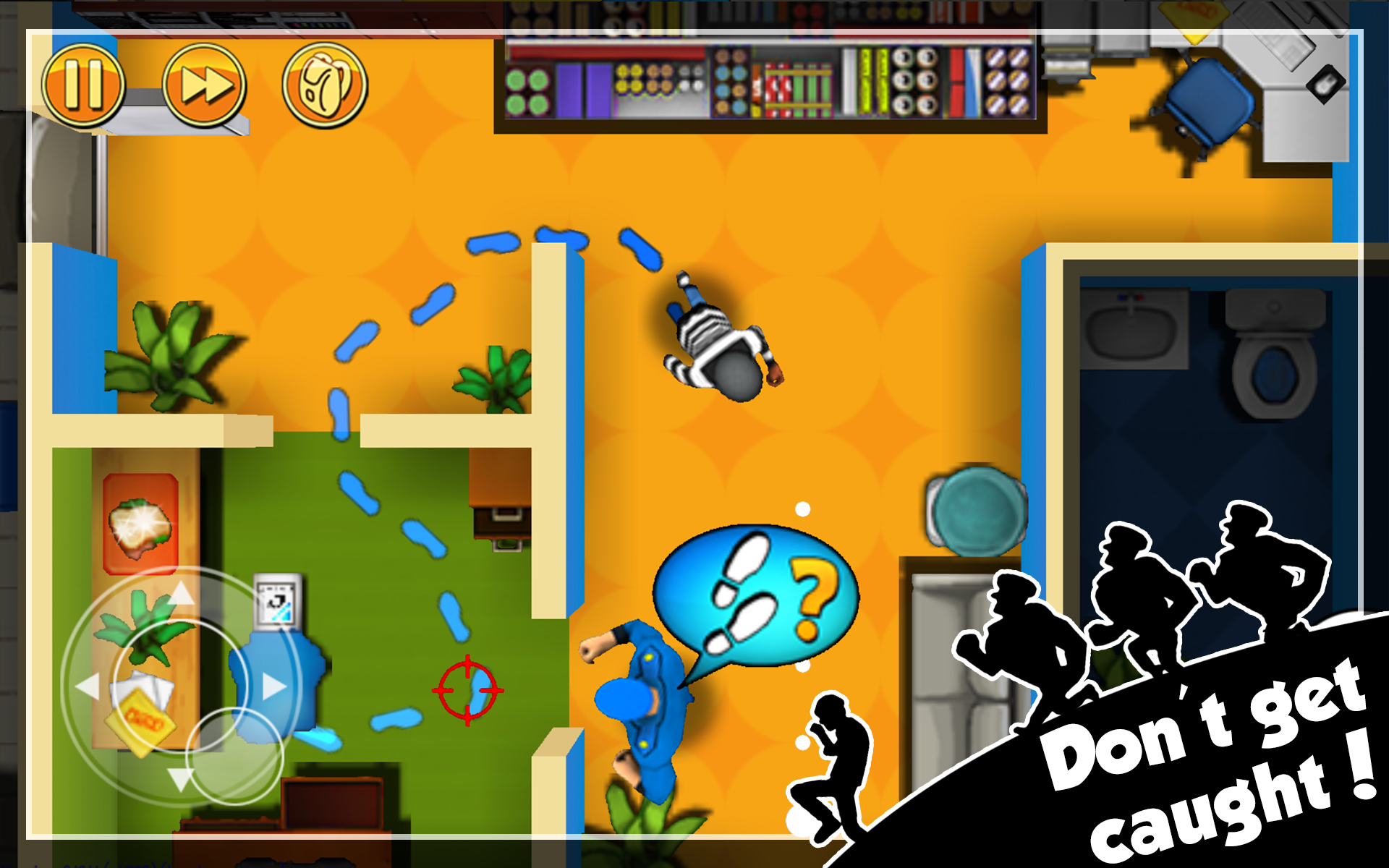Robbery Bob - หลบหนีจากตำรวจ ภาพหน้าจอเกม
