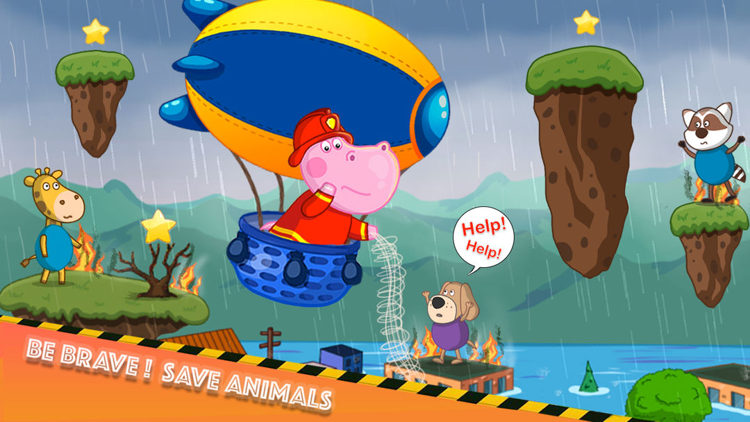 Fireman Hippo: City Hero ภาพหน้าจอเกม