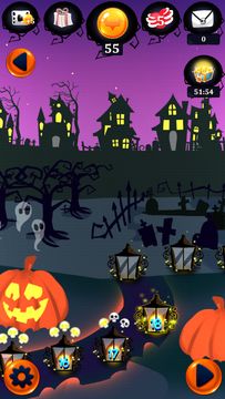 Solitaire Halloween Game Game Screenshot