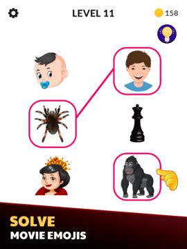 Movie Emoji Puzzle: Match game Game Screenshot