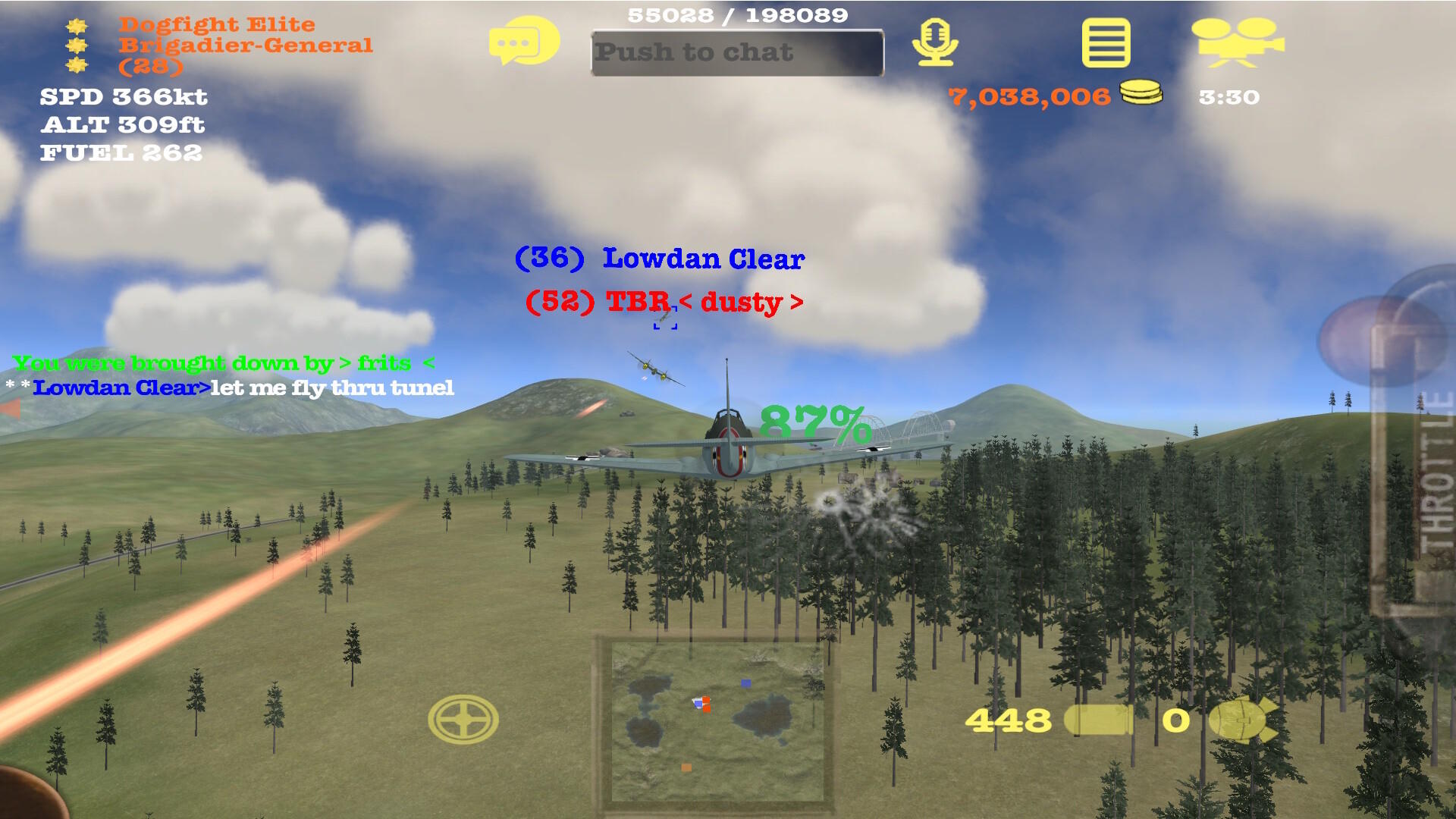 Screenshot of Dogfight Elite