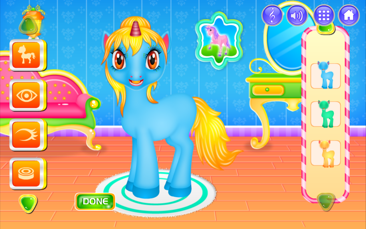 Unicorn Princess Dressup screenshot game