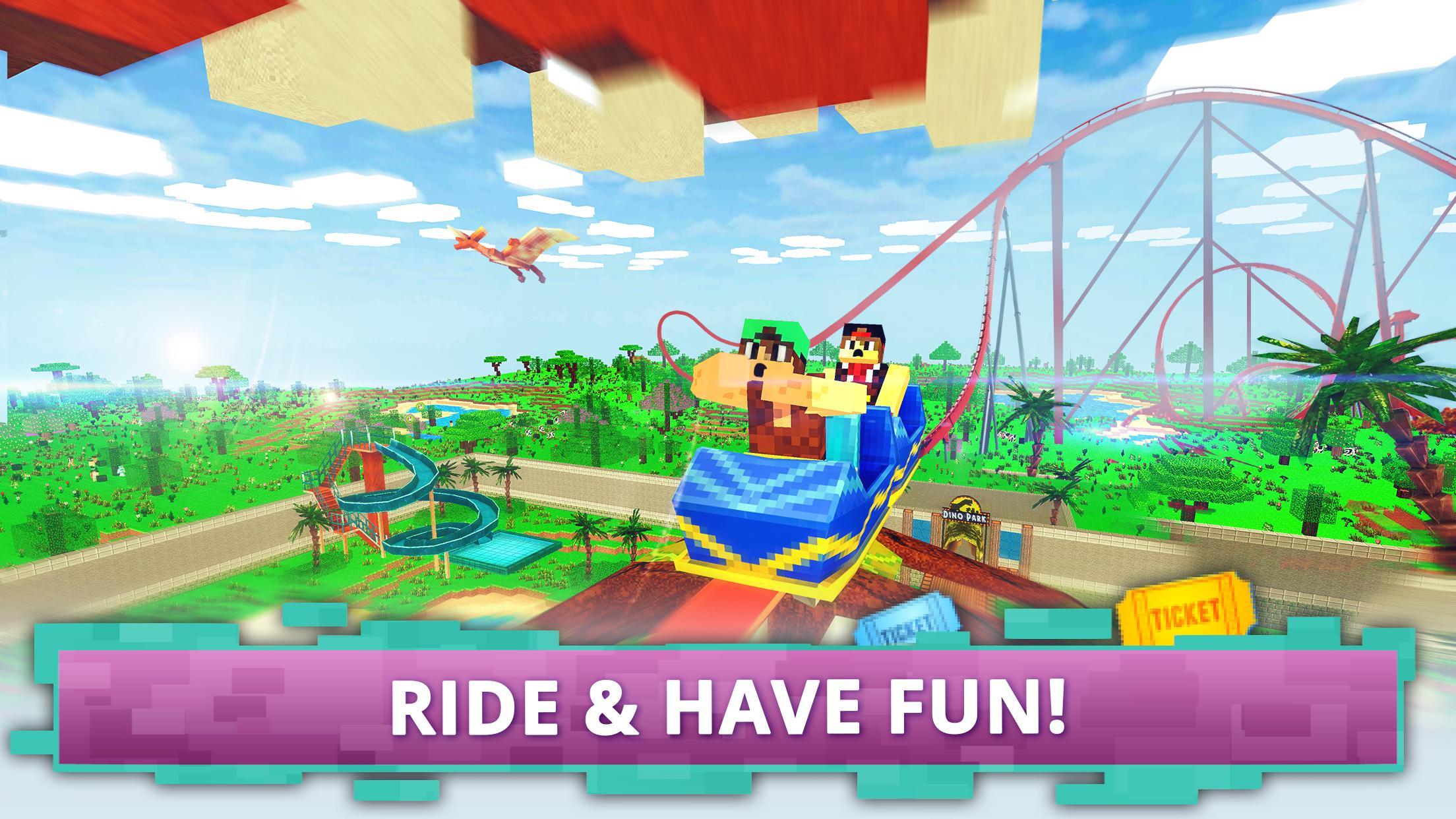 Dino Theme Park Craft Game Screenshot